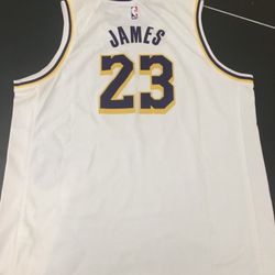 White Lebron Jersey (XL Youth) (Medium Men)