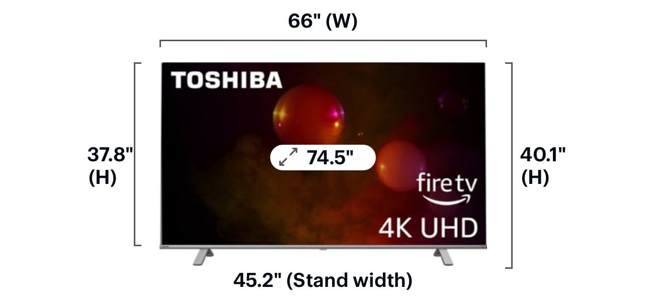 75” Toshiba Fire TV