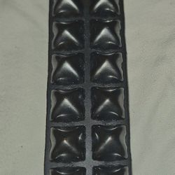 Gothic/metal/punk Double Row Black Studded Leather Bracelet 