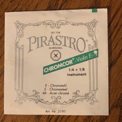 Pirastro Chromcor 1/4-1/8 Violin E String New