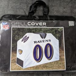 NICE NEW RAVEN'S GRILL COVER!!! THIS IS ALMOST A MUST FOR ANY RAVEN'S FAN WITH A GRILL, ESPECIALLY GOING INTO THE PLAY-OFF'S!!!