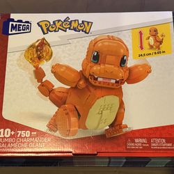 Mega Construx Pokémon Jumbo Charmander Building Set 750 Pieces