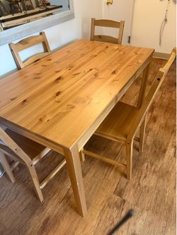Small table with 4 chairs