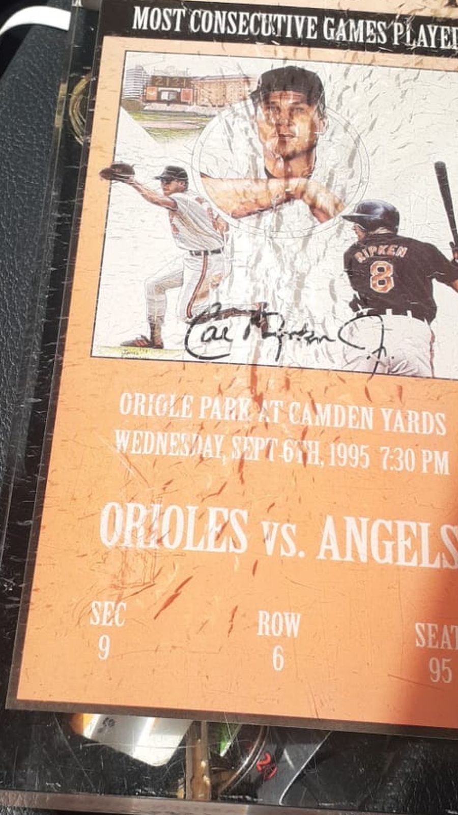 Orioles Vs Angels 1995 Coleccionable