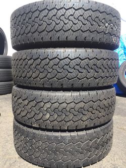 LT 245/75/17 BGGoodrich set of used tires in great condition 70% tread 225$ for 4 . Installation balance and alignment available. Road force balance