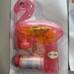 Ankyo Flamingo Motorized Light Up Bubble Blower