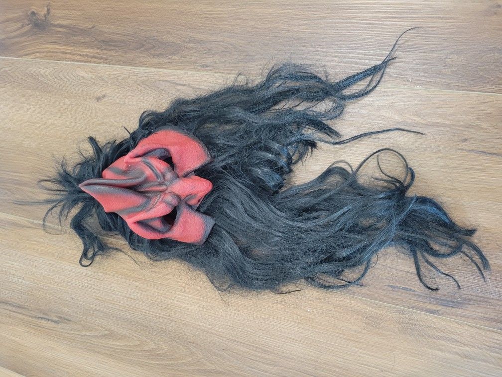 Halloween Devil Mask With Wig