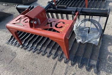 76" Skid Steer Skeleton Rock Debris Grapple Bucket