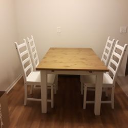 Ikea STORNÄS Dining Table with Chairs - Custom Paint
