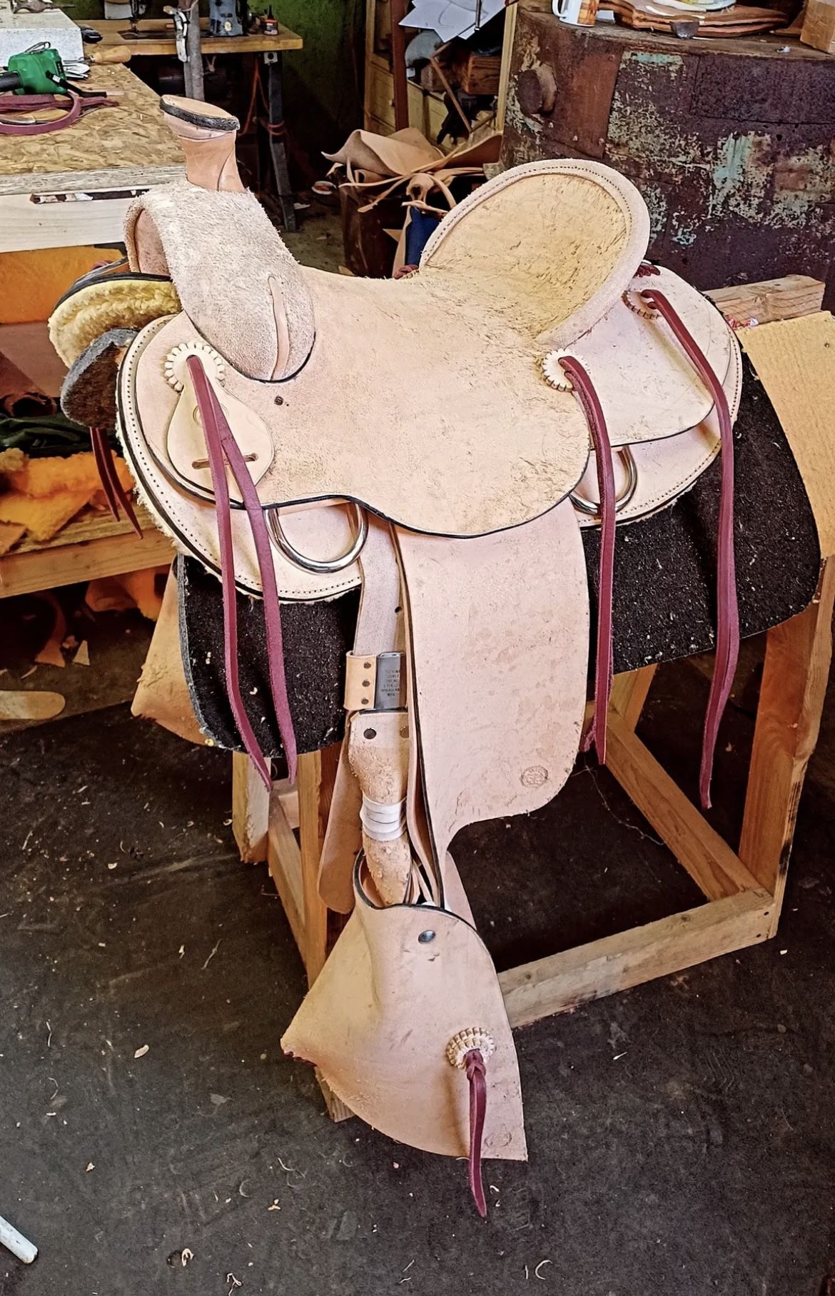 Rought Leather Saddle