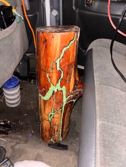 Handmade Glow in the dark log
