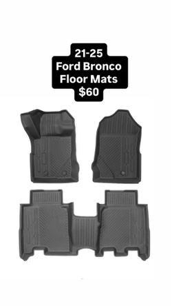 21-25 Ford Bronco Floor Mats $60
