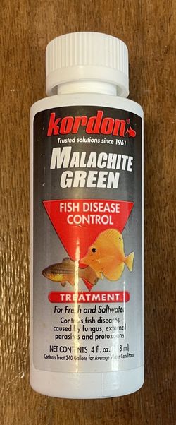 Brand new sealed Kordon Malachite Green Fish Disease Control Fresh & Saltwater 4oz 118ml