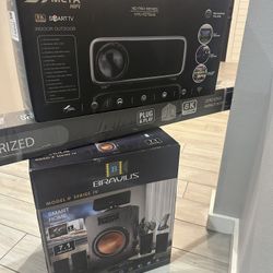 8k Home Theatre/ Golf Simulator Speaker And Screen Included