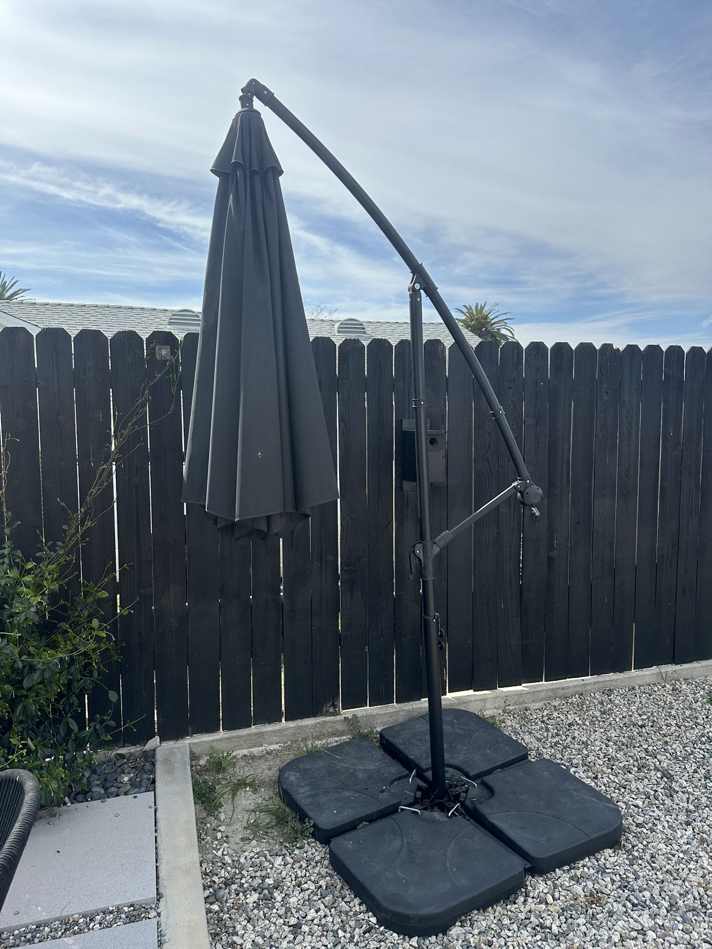 10ft Black Cavalier Patio Umbrella