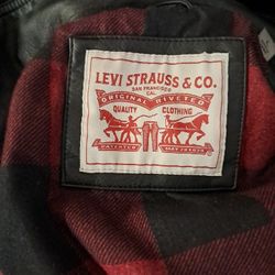 Large Levi Strauss  Leather Jacketùy