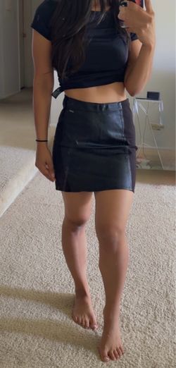 Armani Exchange leather mini skirt size 4