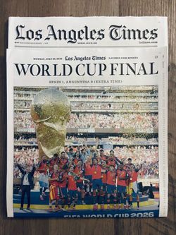 🇪🇸 2026 FIFA World Cup Champions Spain Los Angeles Times