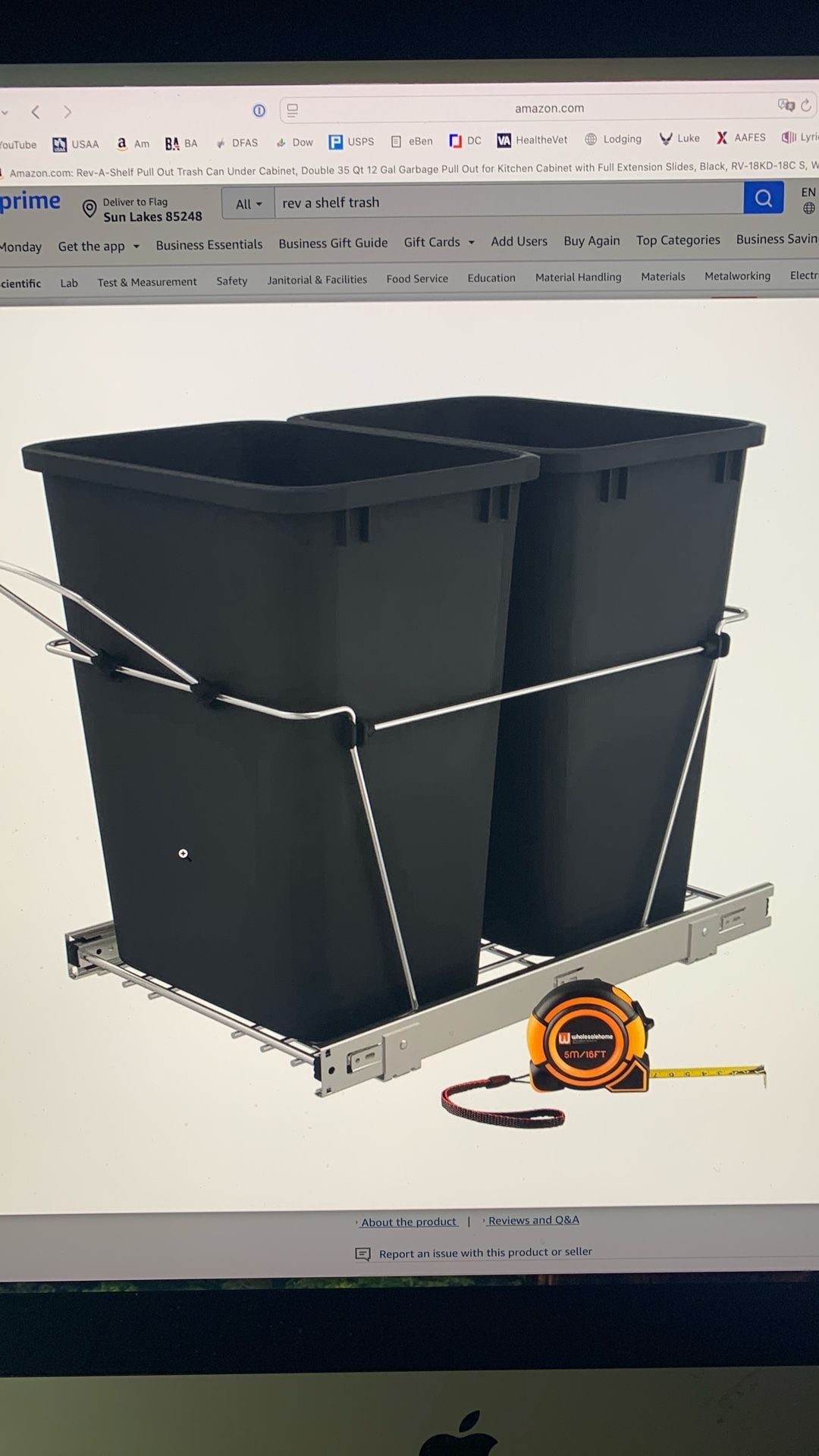 Rev A Shelf Pull Out Trash/Recycle 