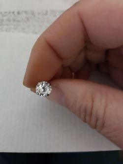 Diamond stud piercing jewelry