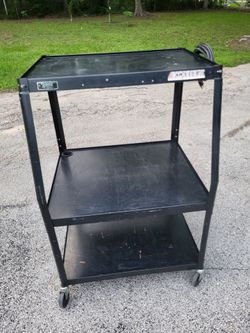 Media Cart , Global Industrial™ Steel Audio Visual & Instrument Cart, Black
