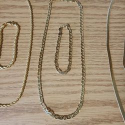 14K Gold-Filled Chain Set (20" Necklace & 7" Bracelet)
