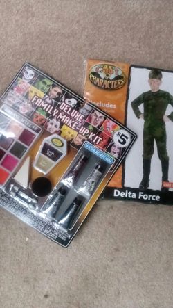Delta force costume and makeup bundle
