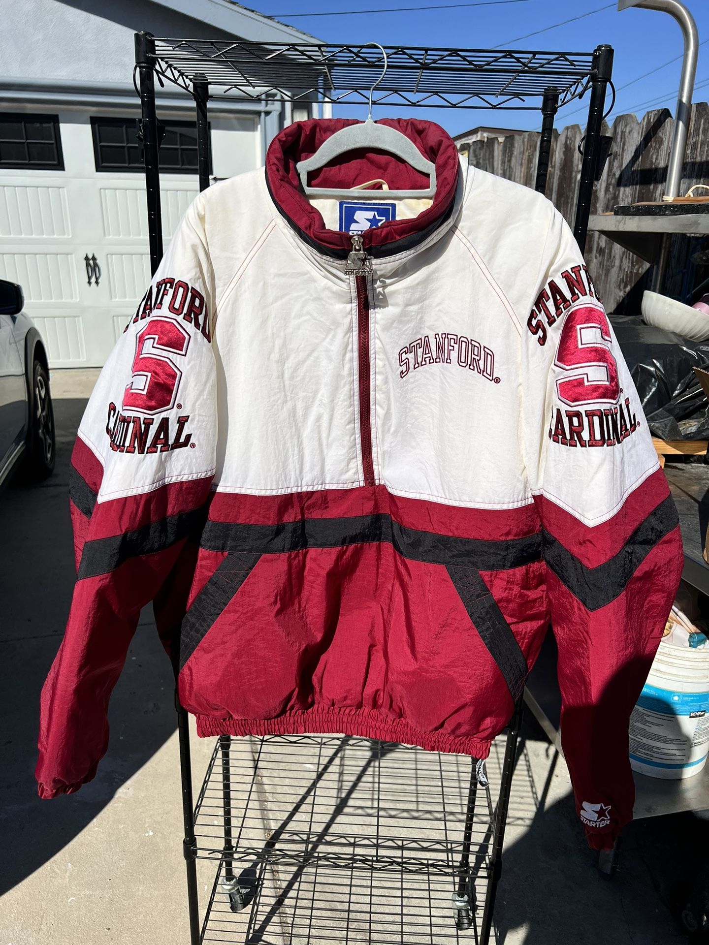 Vintage 90’s - Early 2000’s Starter Stanford Cardinal Jacket Mens Size Large