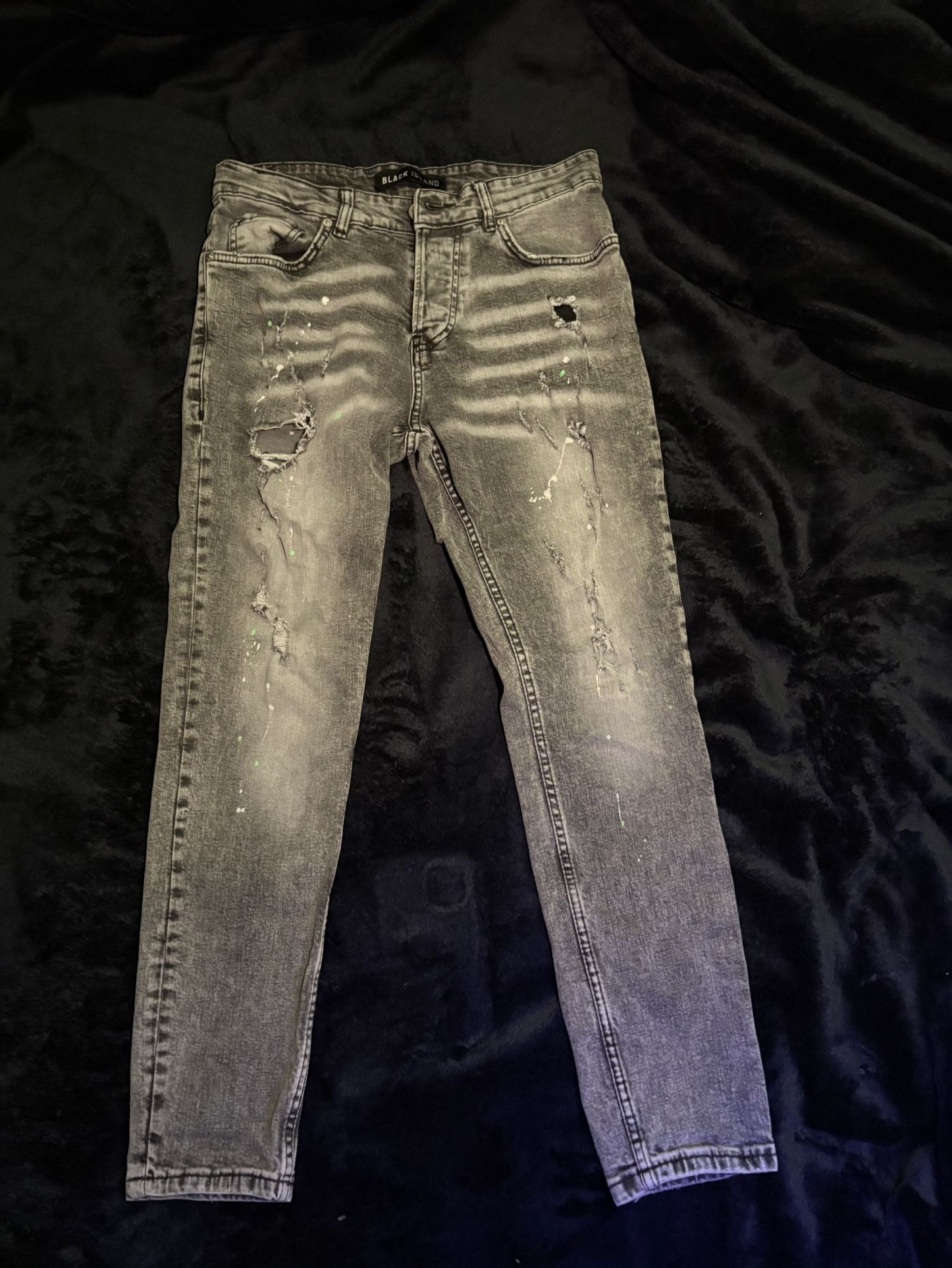 Men’s Gray Skinny Jeans