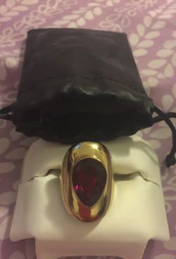 Gold 316 stan steel ring high polished