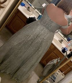 Silver Prom Dress