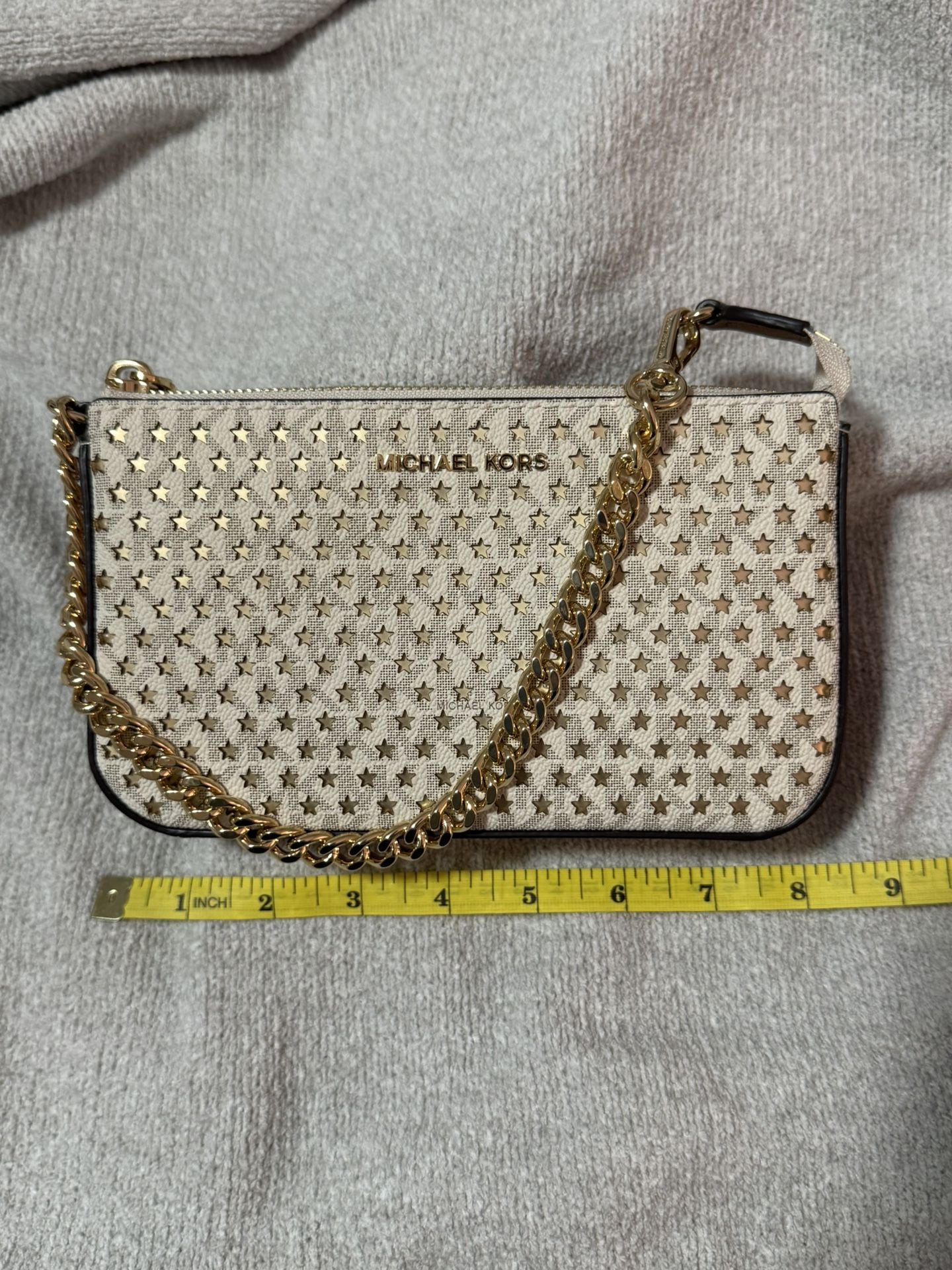 New Never Used Michael Kors MK Wristlet Bag Clutch