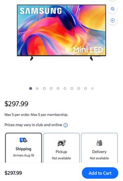 Samsung Mini LED TV 43”