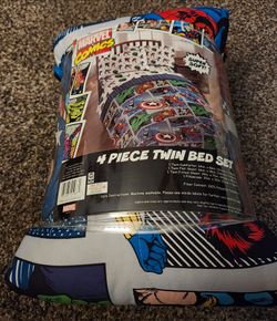 Marvel Comics Twin Bed 4 piece Set
