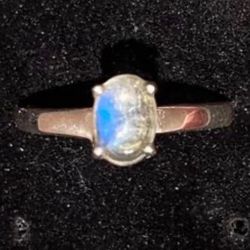 Moonstone Ring 925 Size 7