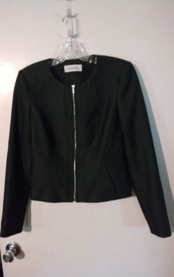Calvin Klein Women's Seamed Dark Grey Jacket
