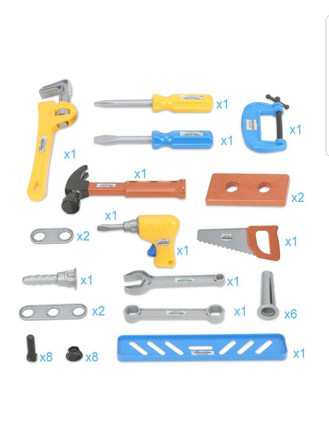 Tools,Boys Construction Play Tools Kit with for Educational Toys Birthday Present for Kids (40PCs)