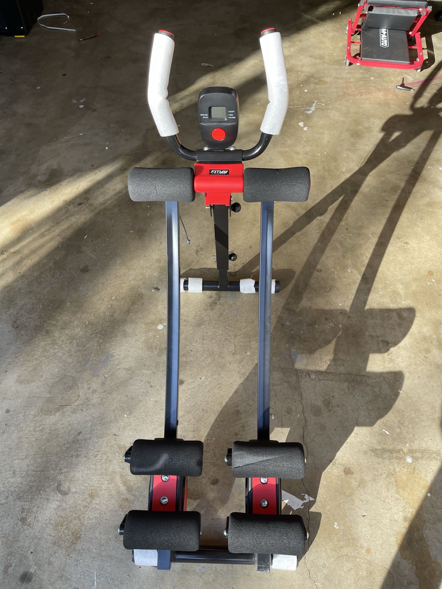 Fitlaya Fitness ab machine, ab workout equipment for home gym, Height Adjustable ab trainer
