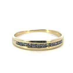 Woman’s Ladies 10k Yellow Gold Diamond Band .12 CTW Ring Size 8 GP3127393