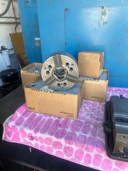 3-jaw power chuck for a CNC lathe