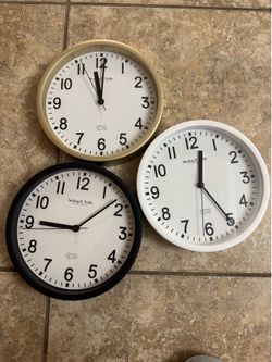 3 Wall Clocks – $5 for All