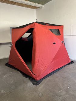 Ice fishing Tent, 4 Person Camping Shelter, Pop-Up Portable Tent, Waterproof. $75.00 FIRM!!