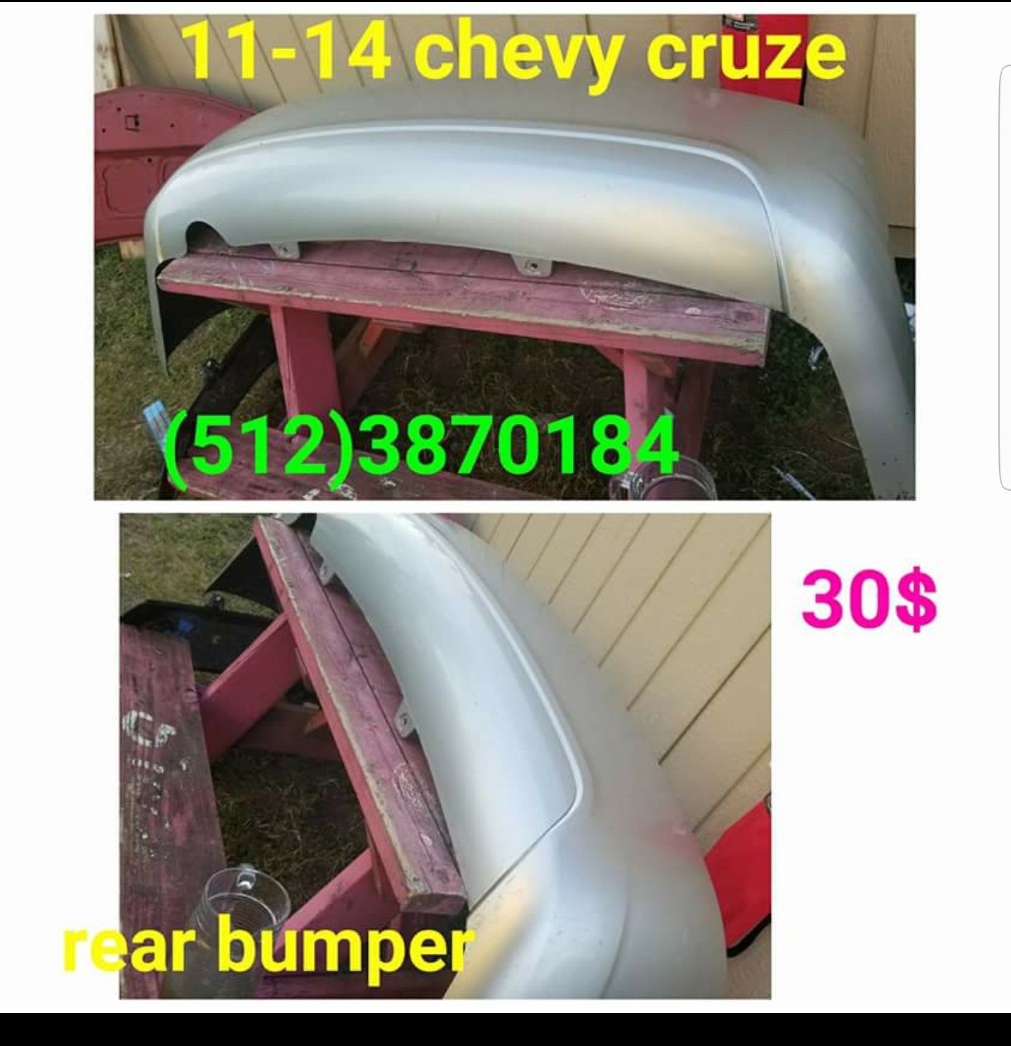 2011, 2012, 2013,2014 chevy cruze rear bumper