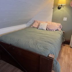 Full Bed Frame Colostomy Made With Repurposed Barn Wood 
