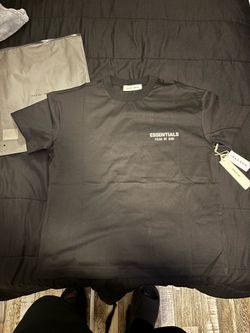 black essential fear of god tees
