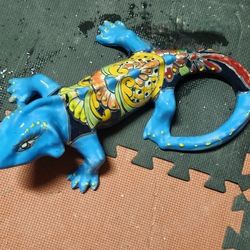 Mexican Ceramic Lizard  16"