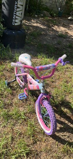 14” girls bike with training wheels - Dynacraft