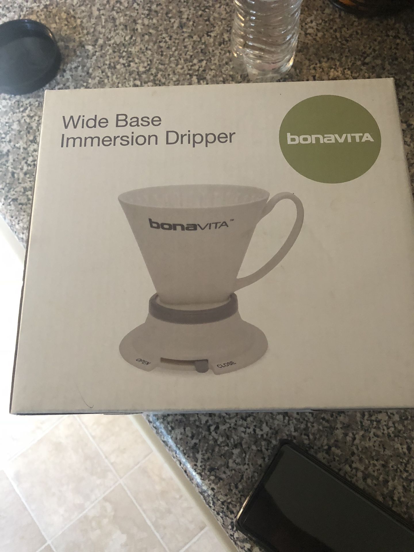 Coffee wide base immersion dripper