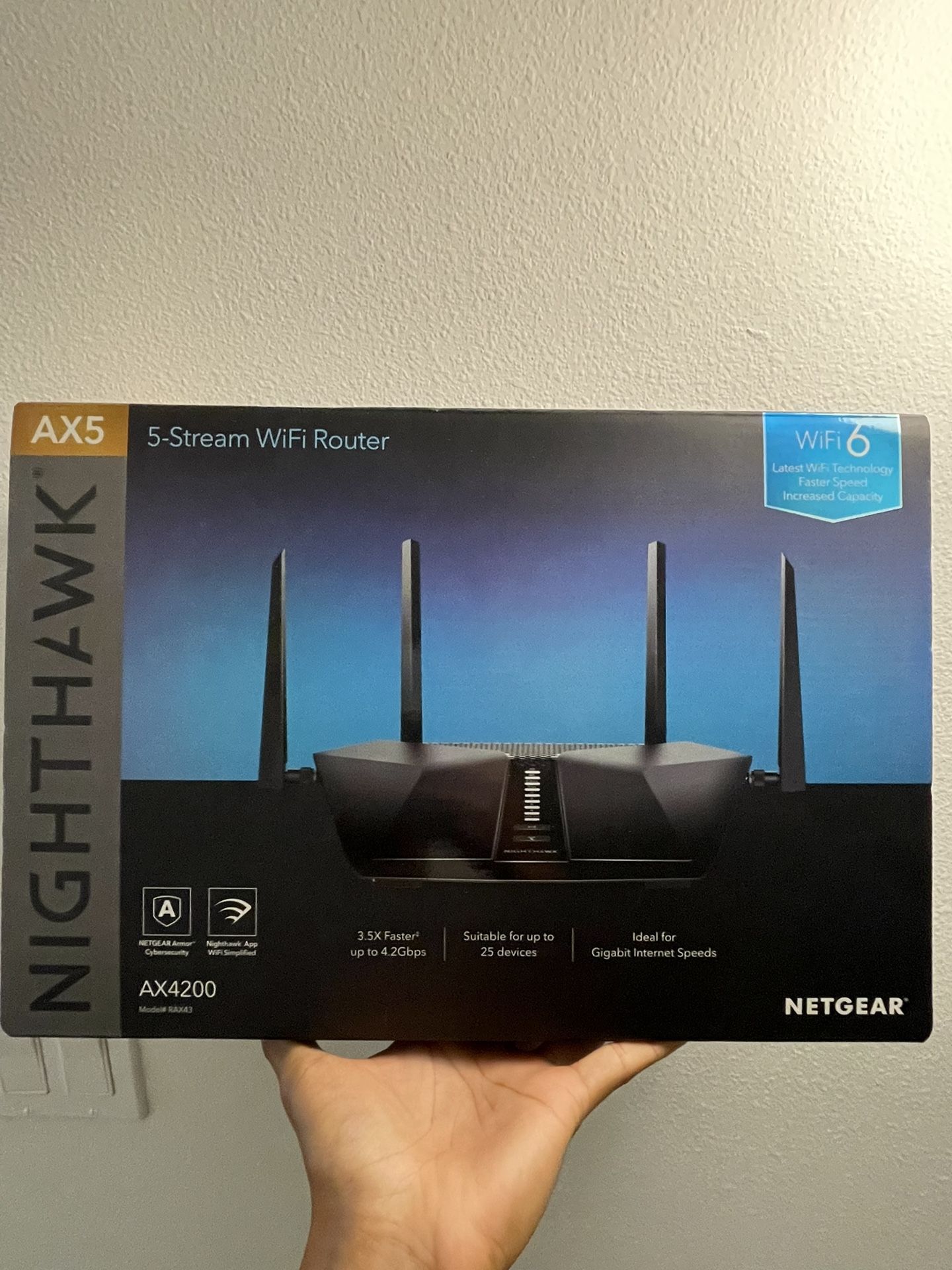 Netgear Nighthawk Wifi 6 Router AX4200 RAX43