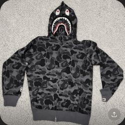 BAPE ABC Camo Shark Hoodie Black